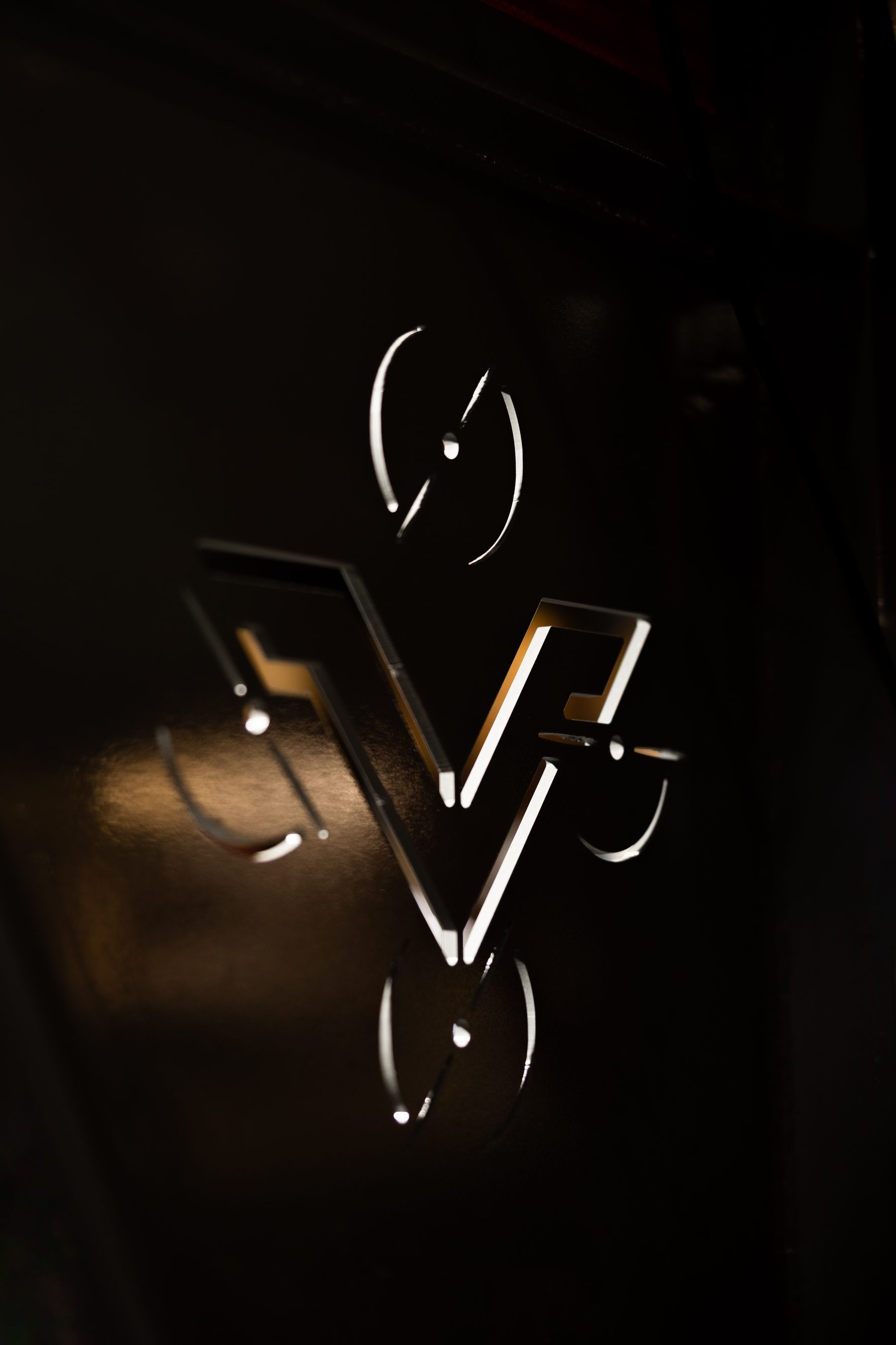 Plasma-cut Vertical Ag logo on a trailer build in the shop